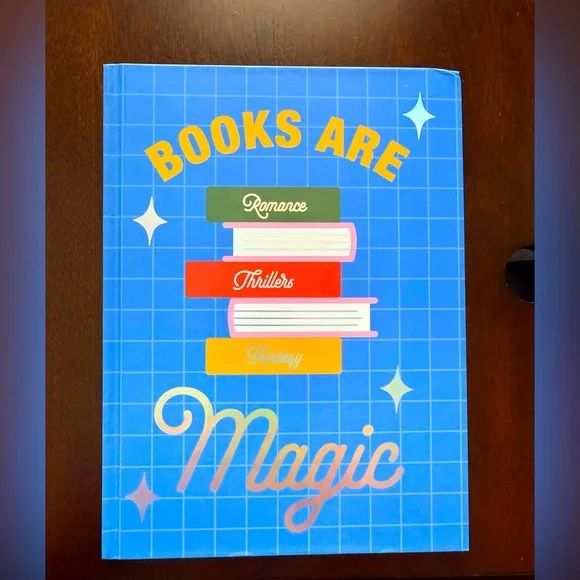 Books Are Magic Guided Journal Notebook Blue cover and lots of fun inside New - Picture 1 of 4